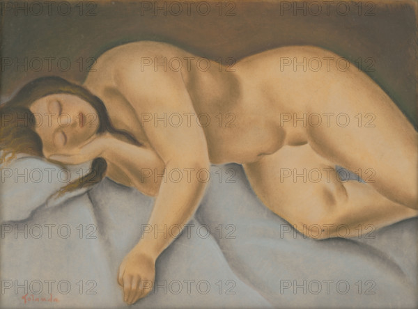 A reclining female nude, 1926.