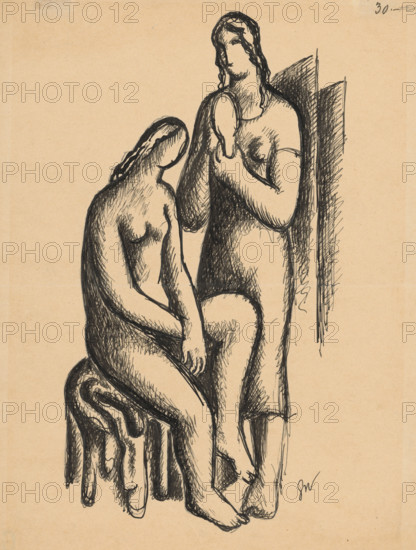Two girlfriends, 1929.