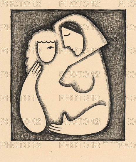Girl's head, 1938.