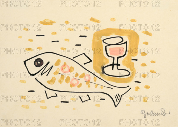 Still life with fish, 1937.