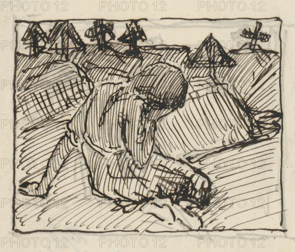 In the cemetery, 1914-1918.