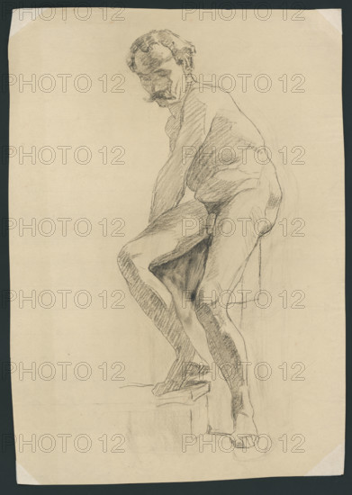 Study of a male nude, around 1894.