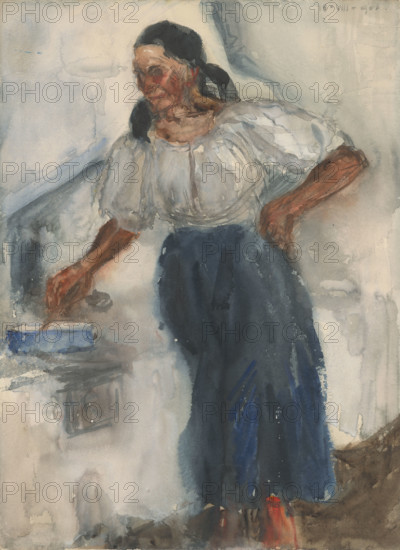 Woman by the stove, 1904.
