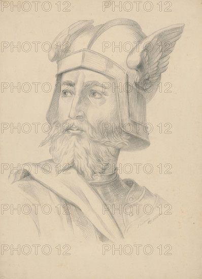 A soldier's head, 1879.