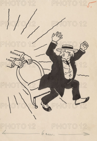 Satirical Drawing V. Drawing for a Humorous Magazine, around 1940. Additional Info: Kaleidoscope - drawing no. 5.