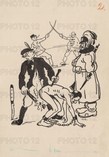 Drawing for the story The Well of the Wise Men by Selma Lagerlof, around 1940. Additional Info: Kaleidoscope - drawing no. 2.