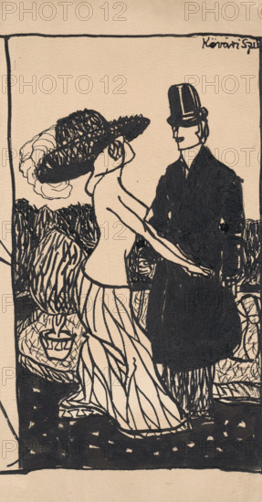 Fashionable sketch III., 1908-1912.