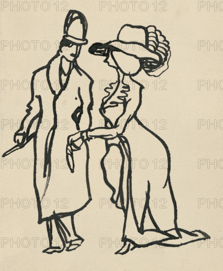 Fashionable couple I., 1908-1912.