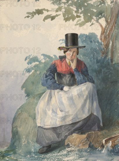 Seated Woman by the Stream, 1839-1844.