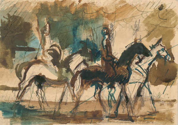 Study for the Riders, 1940-1949.