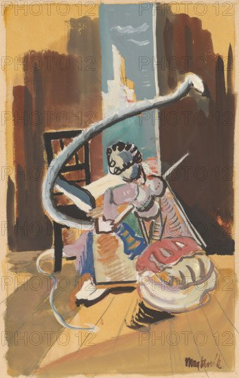 Study for a painting from a circus environment, around 1936.