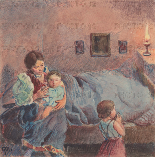 20.- Before going to bed, 1932. Additional Info: Illustrations for the book - August Horislav skultéty. Speeches. Bratislava : Viktor Sekey, [1932].