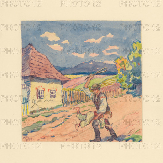 9.- Payment for painting a whitewashed cottage, 1932. Additional Info: Illustrations for the book - August Horislav skultéty. Speeches. Bratislava : Viktor Sekey, [1932].