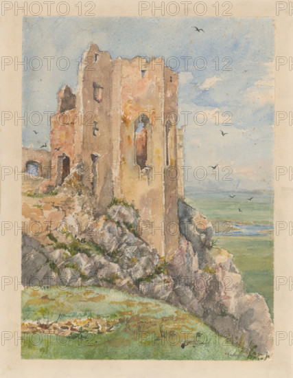 Ruins of Beckov castle, 1870-1872.