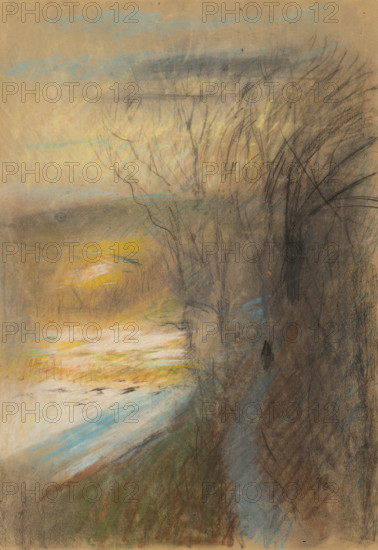 Forest landscape in autumn, 1875/1885.