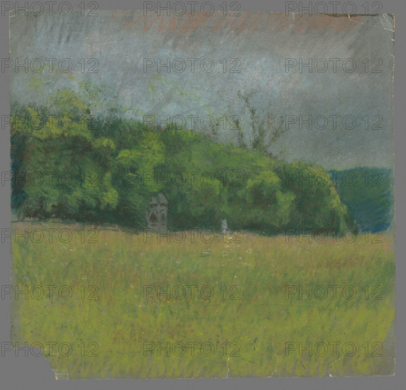 Summer day on a rocky forest clearing, 1875/1885.