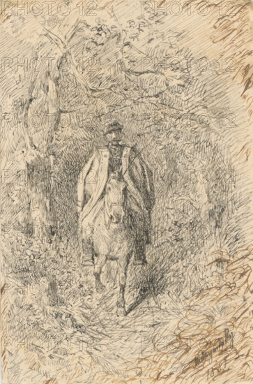 Juhasz on horseback, 1887.