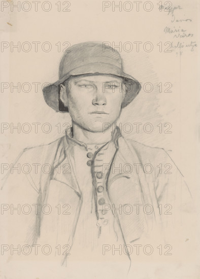 Peasant's head, around 1875-1878.