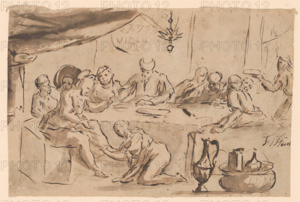 Banquet in Bethany, 1701/1800.