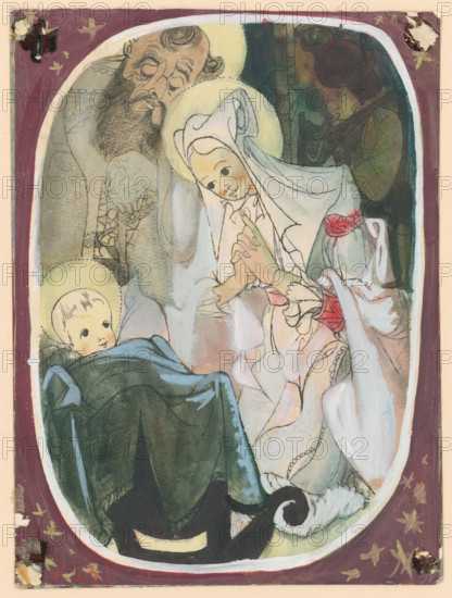 The birth of Jesus, 1940-1944.