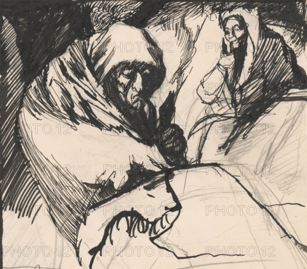 Two old women, 1940-1944.