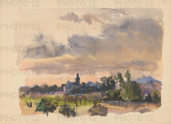 Village landscape, 1940/1944.