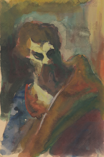 Man's head , 1940/1944.