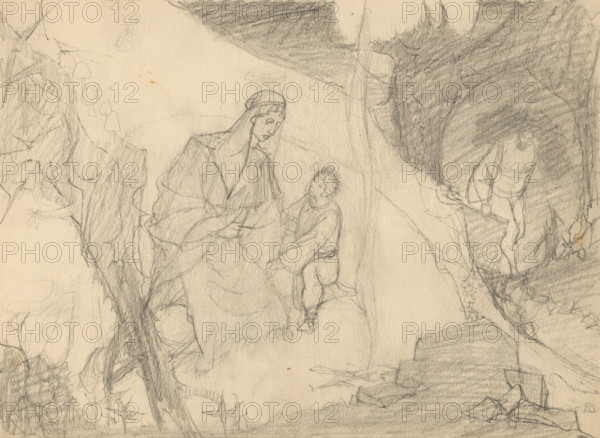 Illustration (Escape to Egypt?), 1940/1944.