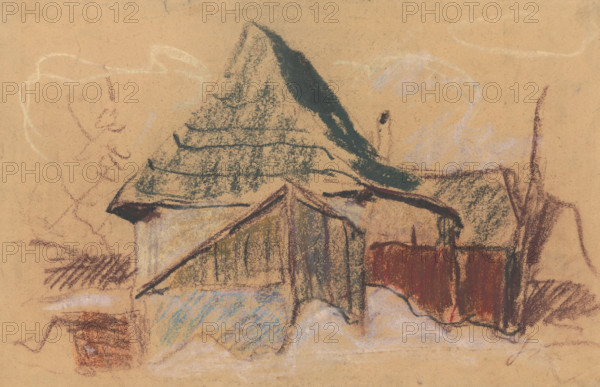 Mountain cottage, around 1929.