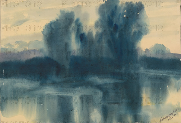 Blue mood over the lake, 1922.