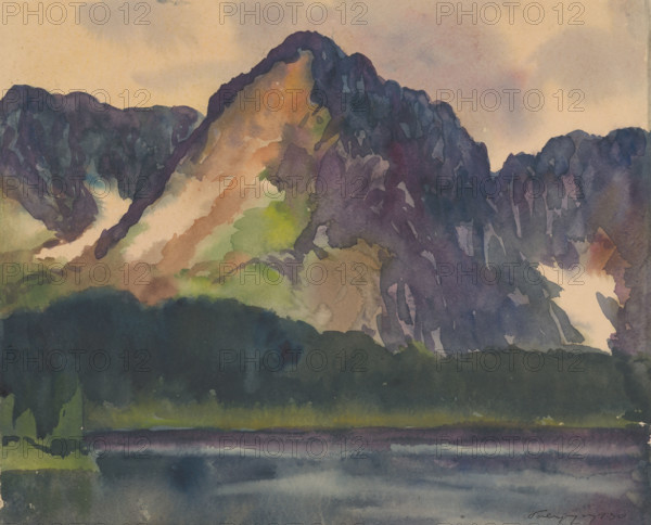 Rocky Mountains Above the River, 1930.