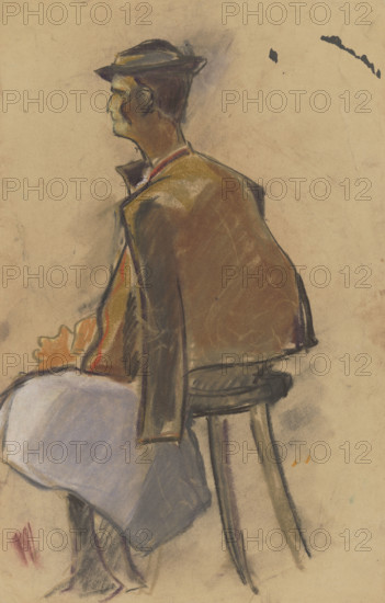 Young man resting, 1931.