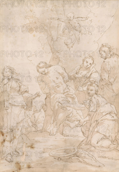 St. Irene and women treating St. Sebastian, 1701/1800.