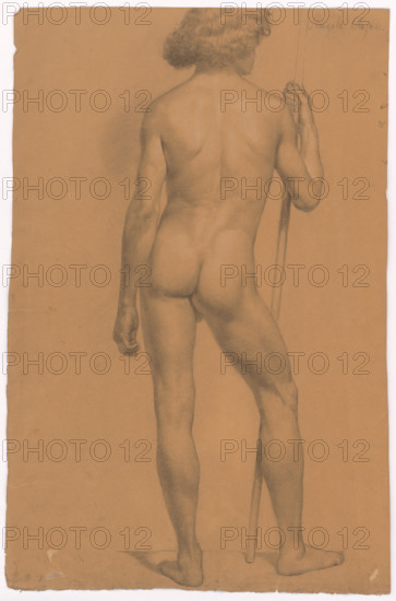 Study of a standing male nude from behind, 1898-1902.
