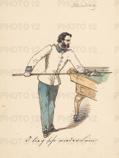Billiards, 1850-1860.