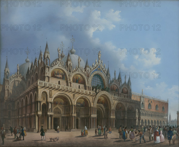 St. Mark's Church in Venice, 1800-1830.