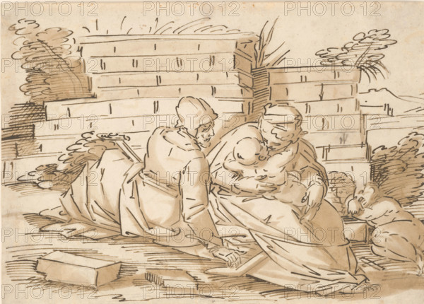 Seated Holy Family, 1501/1600.