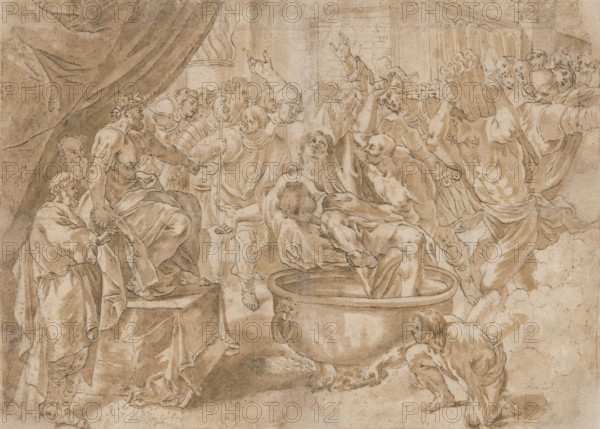Scene of the torture of St. John on Patmos, 1501/1600.