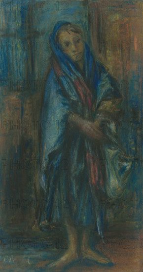 Girl with a backpack.