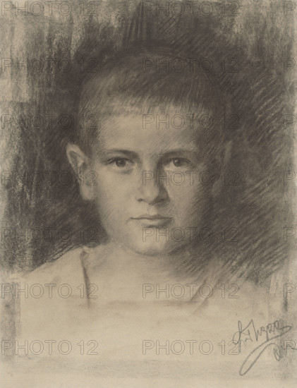 Study of a boy, around 1920.