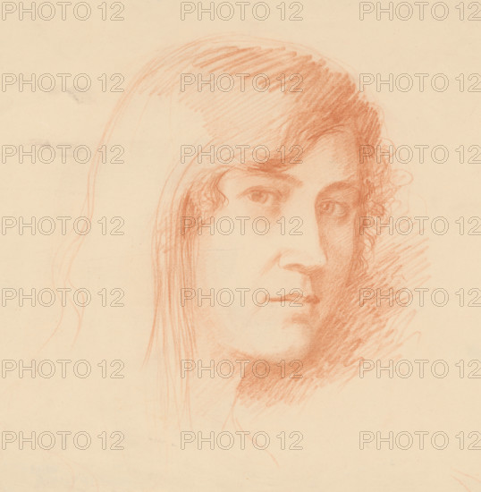 Head of a woman, around 1920.