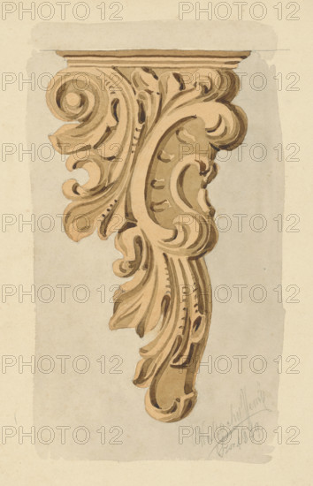Study of ornamental decoration, 1879.