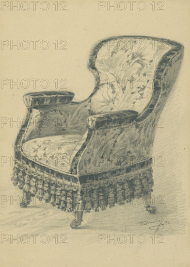 Study of an armchair, 1931.