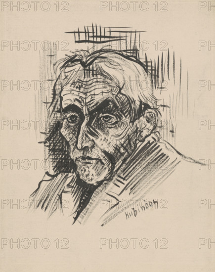 Man's head, around 1940.