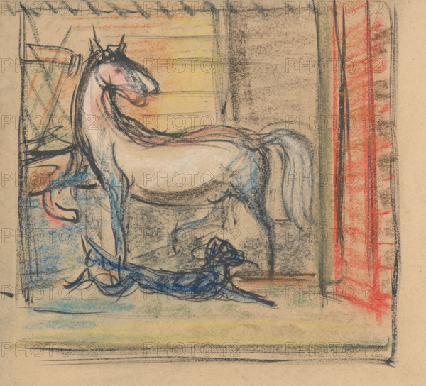 In the stable, 1940-1944.