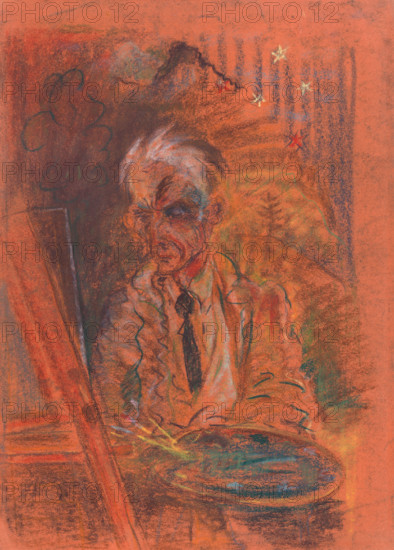 Self-portrait with a palette, 1925-1930.