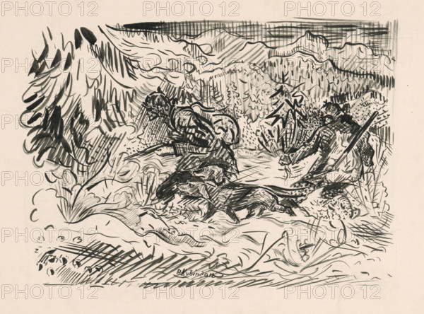 Winter hunt, 1910-1940.