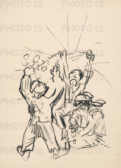 Boys playing, 1940-1944.