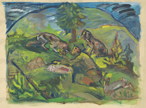 Hunting motif, 1940-1943.