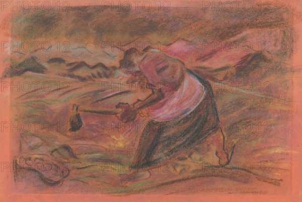 Picking potatoes, 1930-1935.